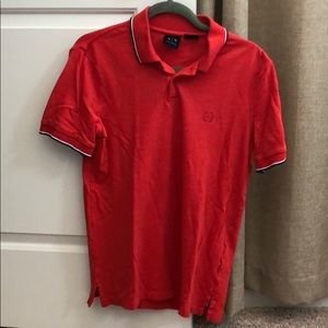 Armani Exchange Red polo